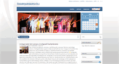 Desktop Screenshot of oxarfjardarskoli.nordurthing.is
